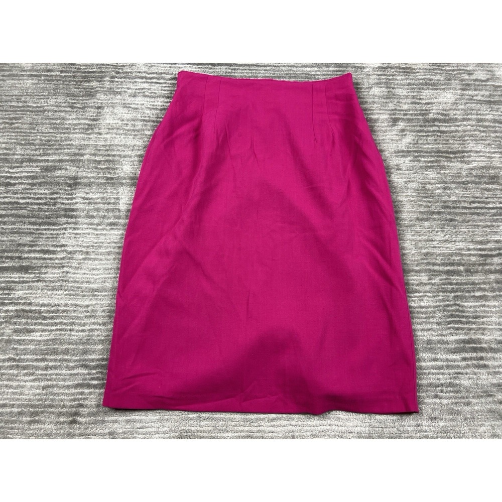 Kate McNaughton Skirt Womens 14 Pink‎ Made in USA Rayon Blend Midi Lined